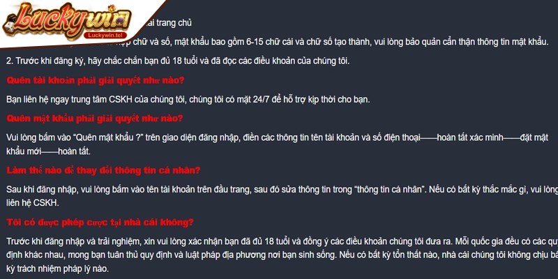 Chi tiết quyền lợi khi trở thành đại lý Luckywin